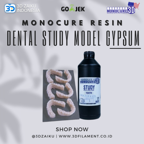 Original Monocure Dental Study Model Gypsum Like Texture Matte Opaque